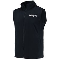 Men's Navy New England Patriots Houston Fleece Full-Zip Vest