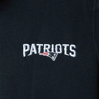 Veste sans manches entièrement zippée en polaire Houston Patriots de la Nouvelle-Angleterre pour homme, bleu marine