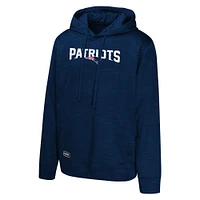 Men's Navy New England Patriots Streak Fleece Pullover Hoodie