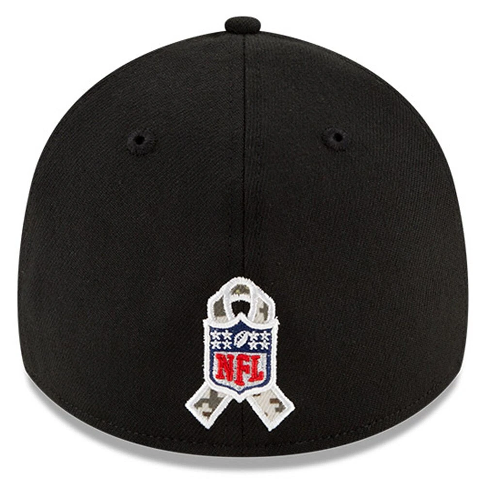 Men's New Era Black/Camo England Patriots 2021 Salute To Service