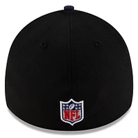 Men's New Era Black/Navy England Patriots 2025 NFL Draft 39THIRTY Flex Hat