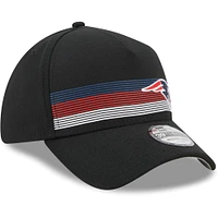 Men's New Era Black England Patriots Flawless Stripe 39THIRTY Flex Hat