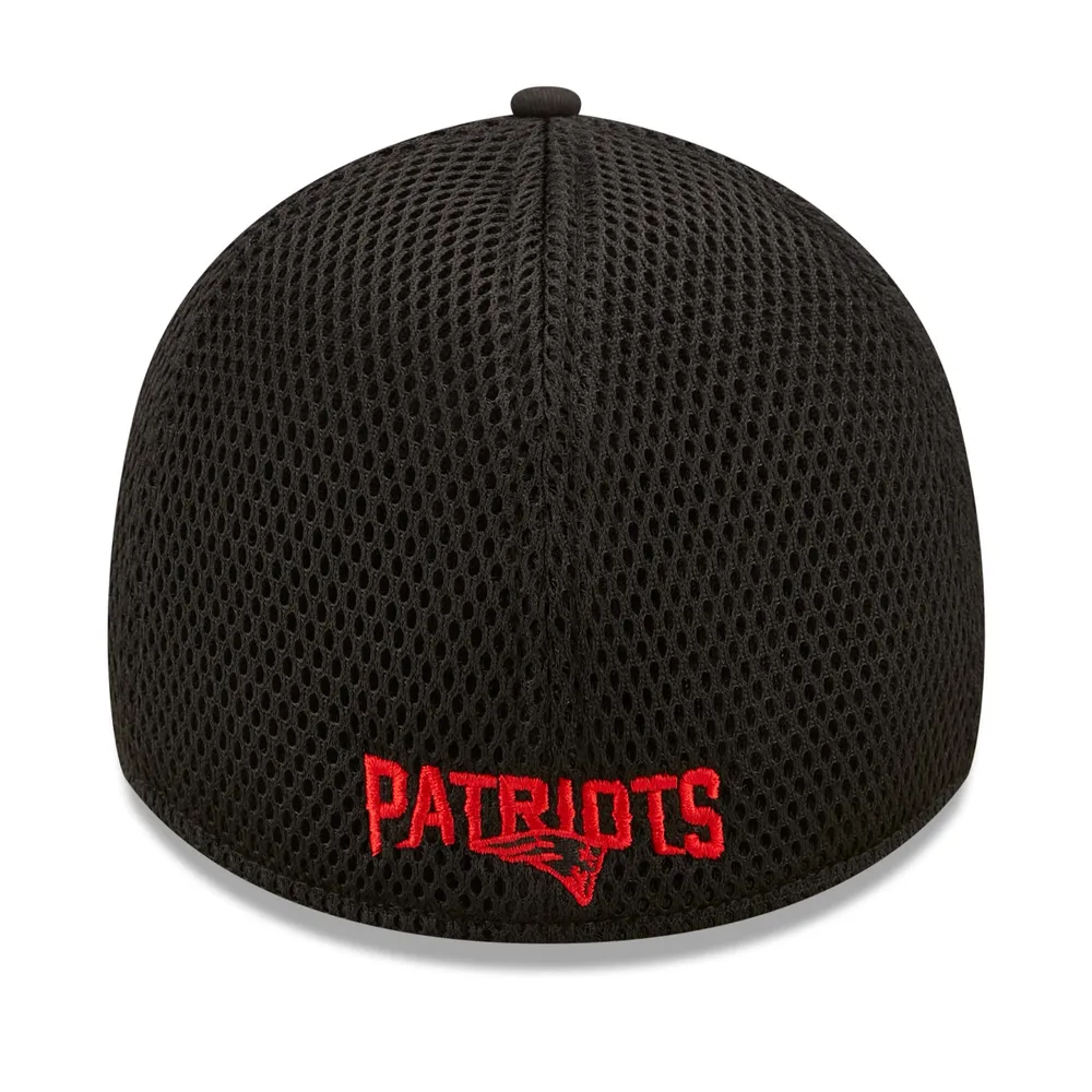 Men's New Era Black England Patriots Team Neo Logo 39THIRTY Flex - Hat