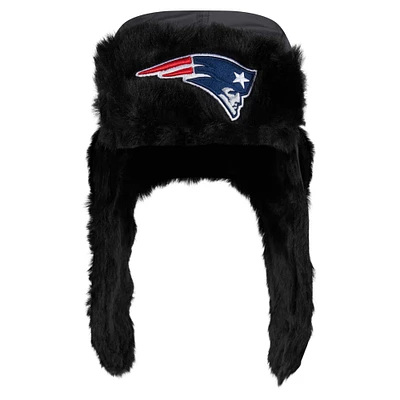 Men's New Era  Black England Patriots Trapper Hat