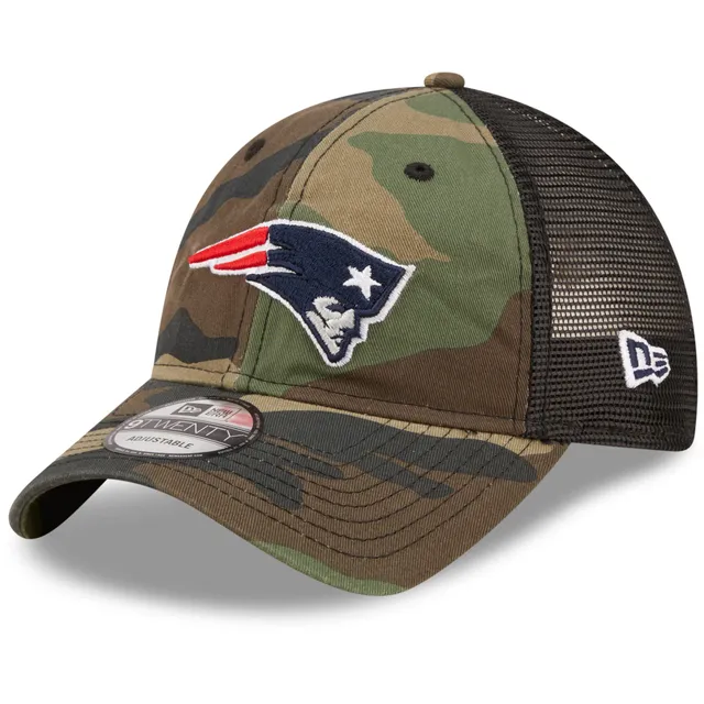 New England Patriots New Era 2021 Salute To Service Trucker 9FORTY Snapback  Adjustable Hat - Black/Camo