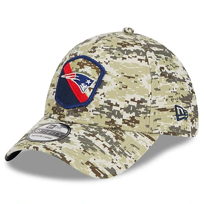 Casquette camouflage New Era England Patriots 2023 Salute To Service 39THIRTY Flex pour hommes