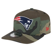 Casquette à visière plate Camo New England Patriots Woodsy 9FIFTY de New Era pour homme