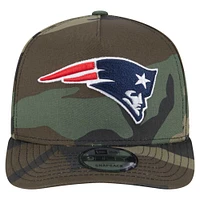 Casquette à visière plate Camo New England Patriots Woodsy 9FIFTY de New Era pour homme