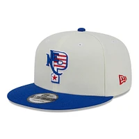 Casquette Snapback City Originals 9FIFTY New Era crème/royale New England Patriots City Originals pour homme