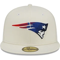 Casquette ajustée New Era England Patriots Chrome Color Dim 59FIFTY pour homme