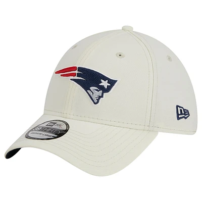 Men's New Era Cream England Patriots Classic 39THIRTY Flex Hat