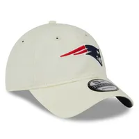 Casquette réglable New Era New England Patriots Core Classic 2.0 9TWENTY crème pour homme