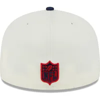 Casquette ajustée 59FIFTY rétro des Patriots de la Nouvelle-Angleterre New Era crème pour homme