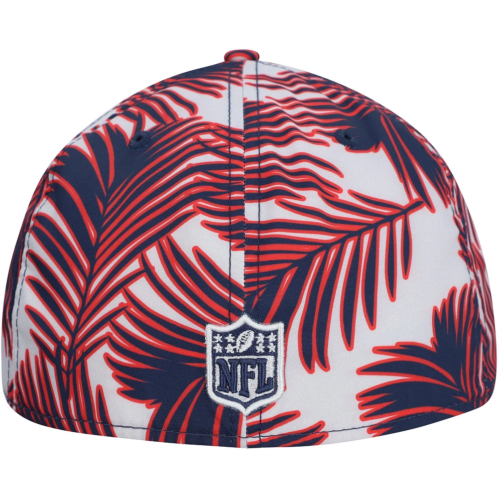 Men's New Era Gray England Patriots Palms 39THIRTY Flex Hat