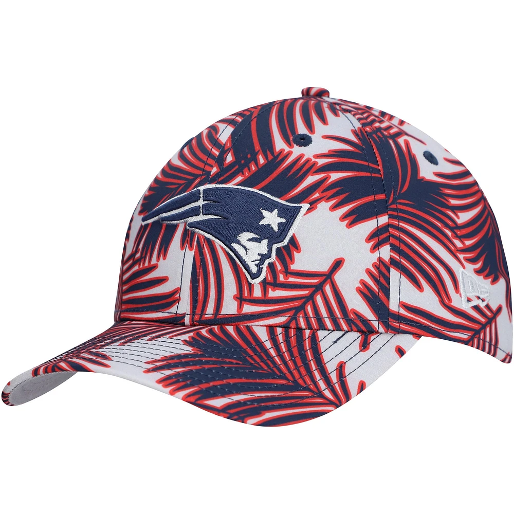 Men's New Era Gray England Patriots Palms 39THIRTY Flex Hat