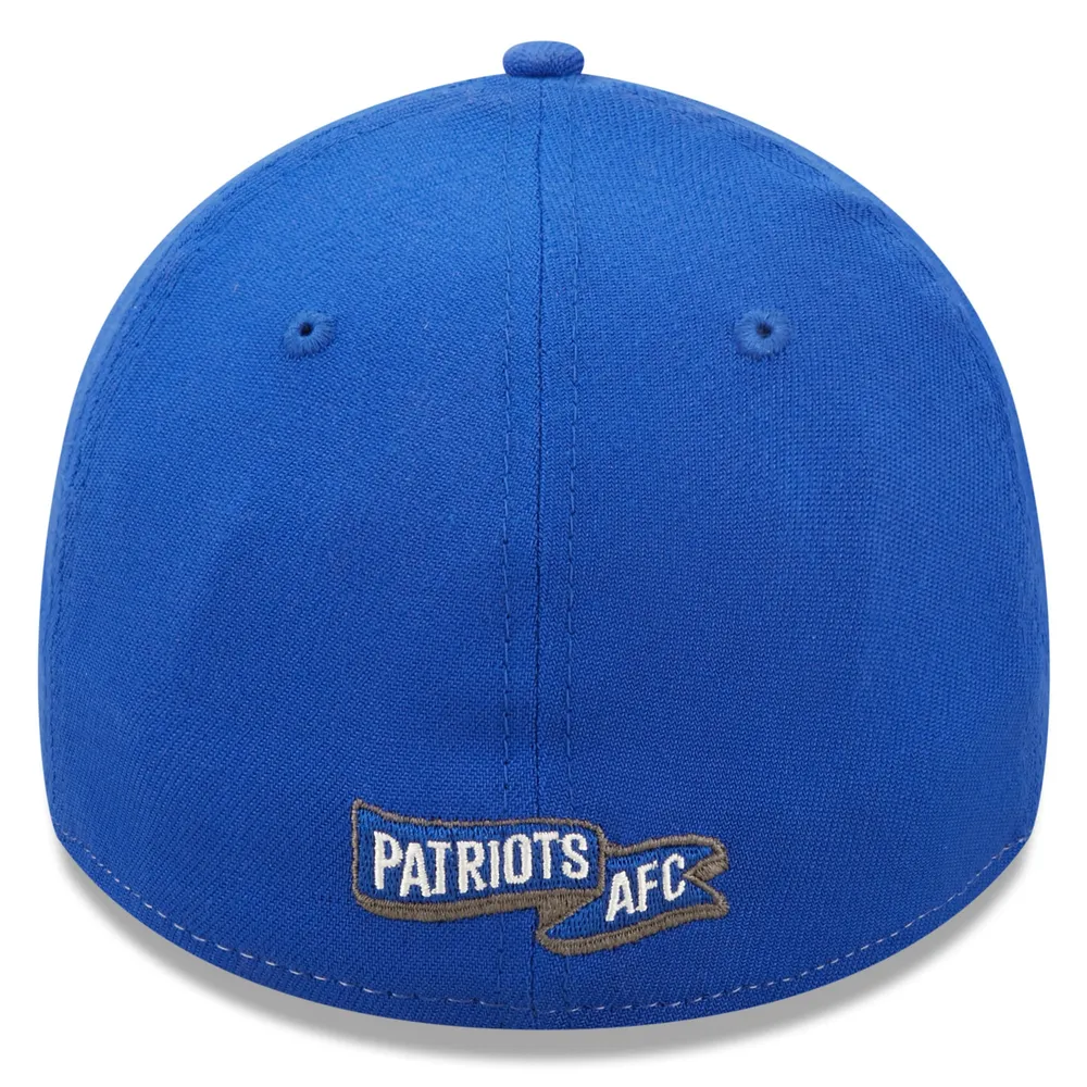 Casquette Flex historique New England Patriots 2022 Sideline 39THIRTY Era pour hommes, gris chiné/bleu marine