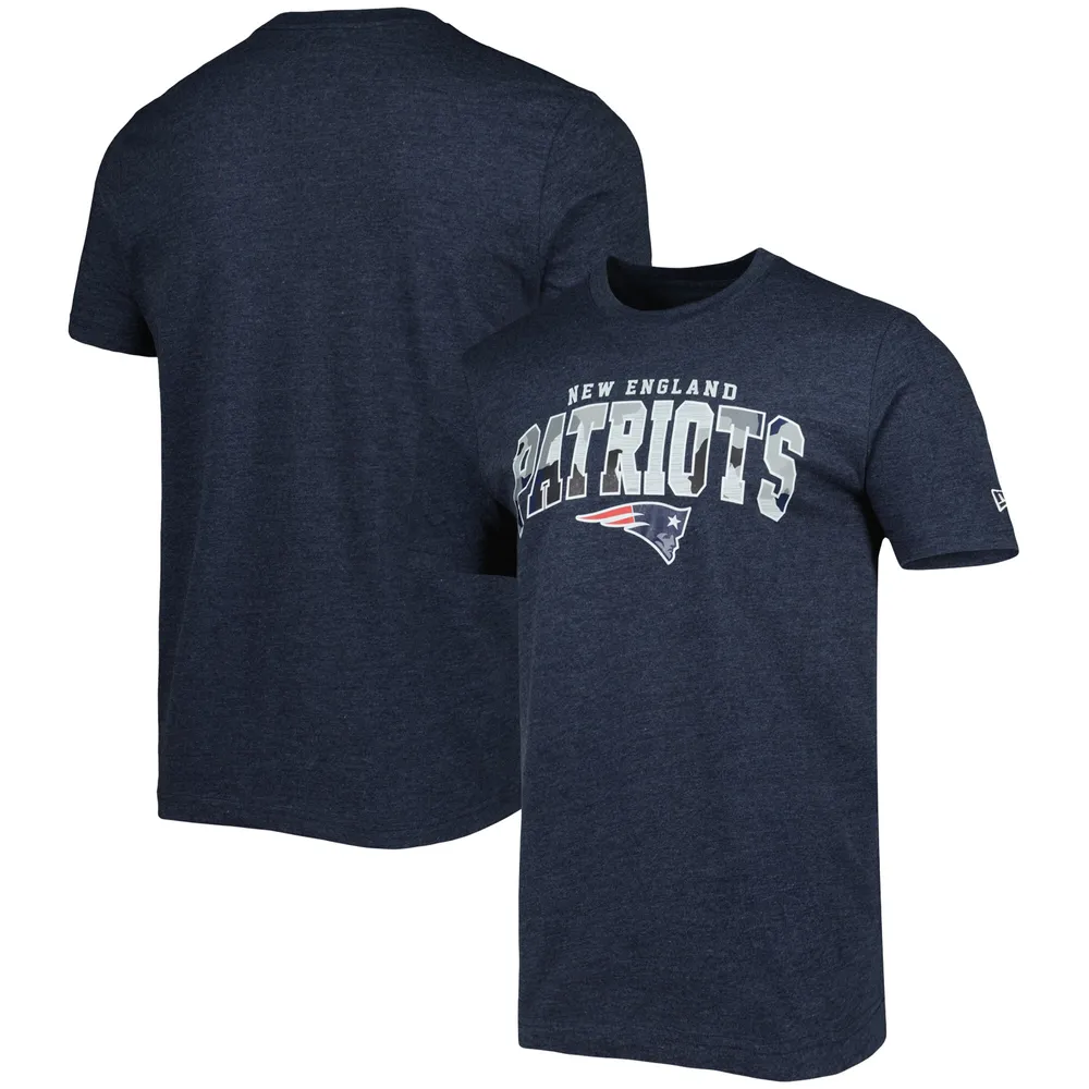 T-shirt New Era bleu marine chiné England Patriots Training Collection pour homme