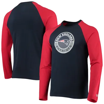 New England Patriots Era League Raglan Long Sleeve T-Shirt - Navy/Red