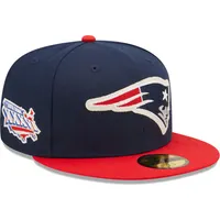 Official New Era Letterman Atlanta Braves Navy 59FIFTY Fitted Cap