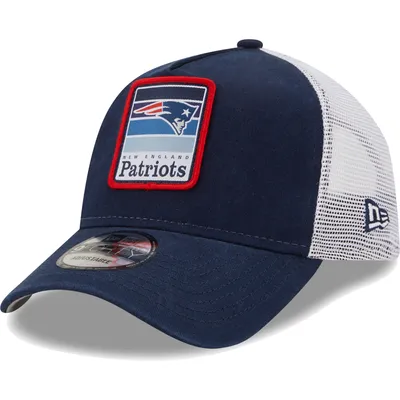 New England Patriots New Era Gradient Trucker 9FORTY Snapback Hat - Navy/White
