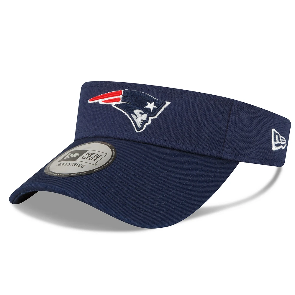 Men's New Era Navy New England Patriots 2022 Sideline Adjustable Visor