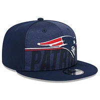 Men's New Era Navy New England Patriots 2023 NFL Training Camp 9FIFTY Snapback Hat