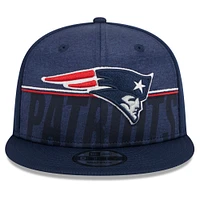 Men's New Era Navy New England Patriots 2023 NFL Training Camp 9FIFTY Snapback Hat