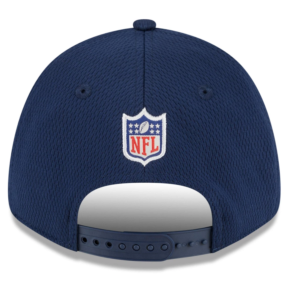 Casquette ajustable 9FORTY New England Patriots 2023 NFL Training Camp New Era pour homme, bleu marine