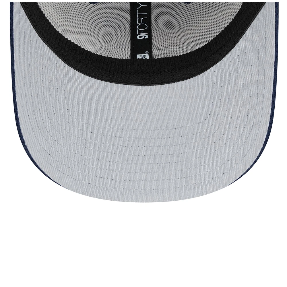 Casquette ajustable 9FORTY New England Patriots 2023 NFL Training Camp New Era pour homme, bleu marine