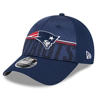 Casquette ajustable 9FORTY New England Patriots 2023 NFL Training Camp New Era pour homme, bleu marine