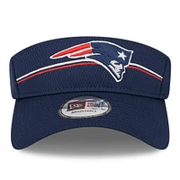 Visière réglable New Era pour homme New England Patriots 2023 NFL Training Camp bleu marine