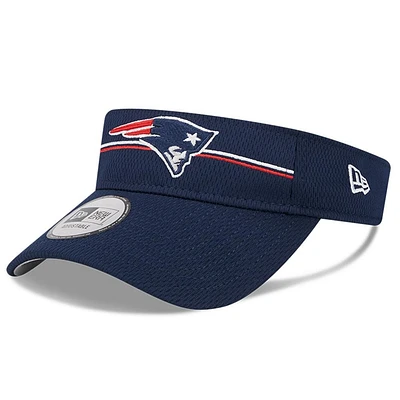 Men's New Era Navy New England Patriots 2023 NFL Training Camp Adjustable Visor