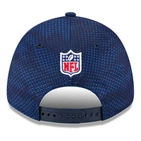 Casquette extensible à bouton-pression New Era New England Patriots 2024 Sideline 9FORTY pour hommes