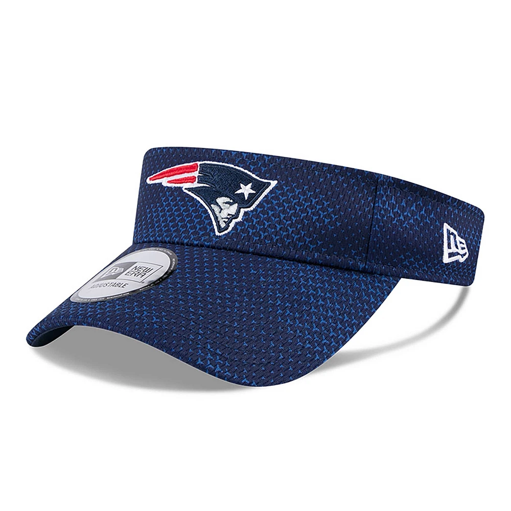 Visière de touche New Era pour hommes, bleu marine, New England Patriots 2024