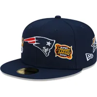 New Era Navy Patriots de la Nouvelle-Angleterre 6x Champions du Super Bowl pour hommes, comptez les anneaux - Casquette ajustée