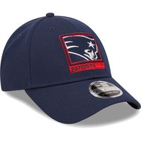 Men's New Era Navy New England Patriots A-Frame - 9FORTY Snapback Hat