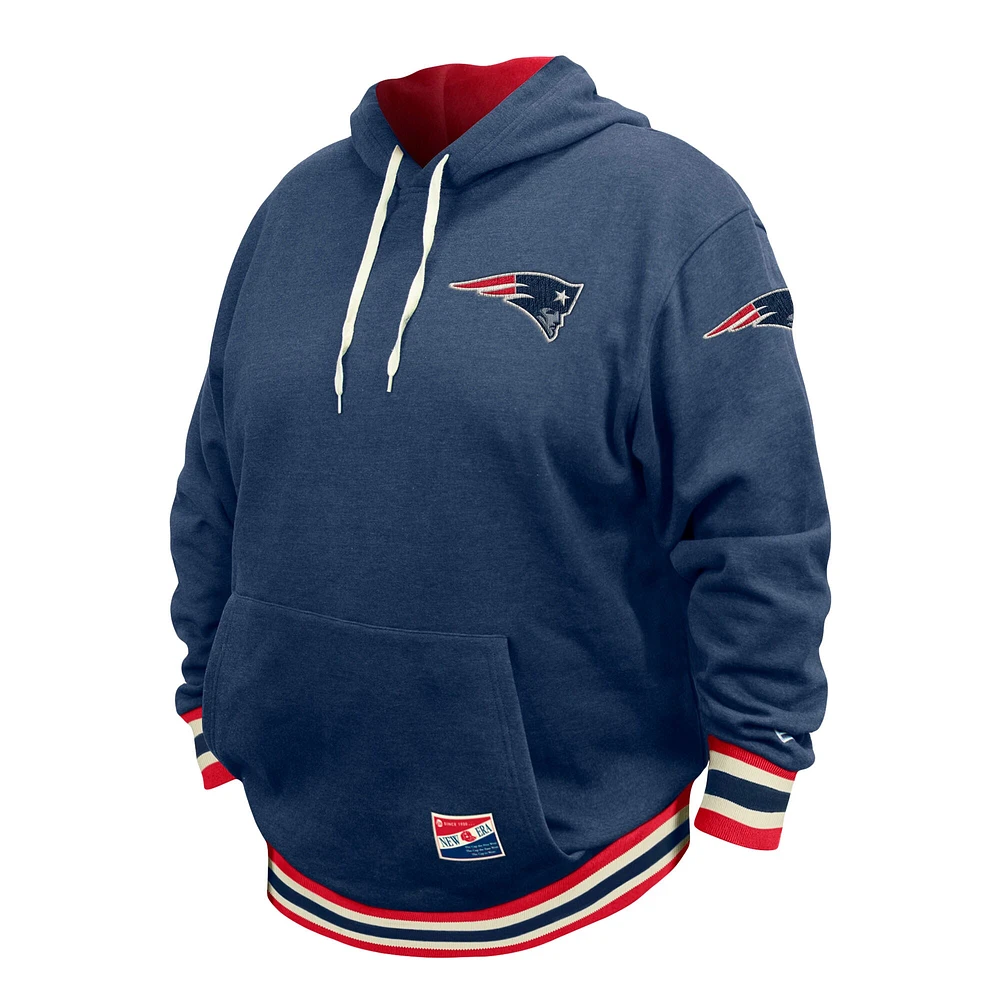 Men's New Era Navy England Patriots Big & Tall NFL Pullover Hoodie