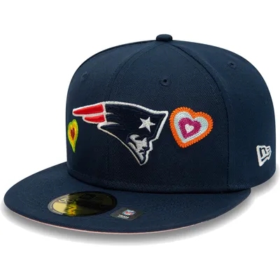 Atlanta Brave Team Heart World Series Navy New Era 59fifty Fitted Hat cap