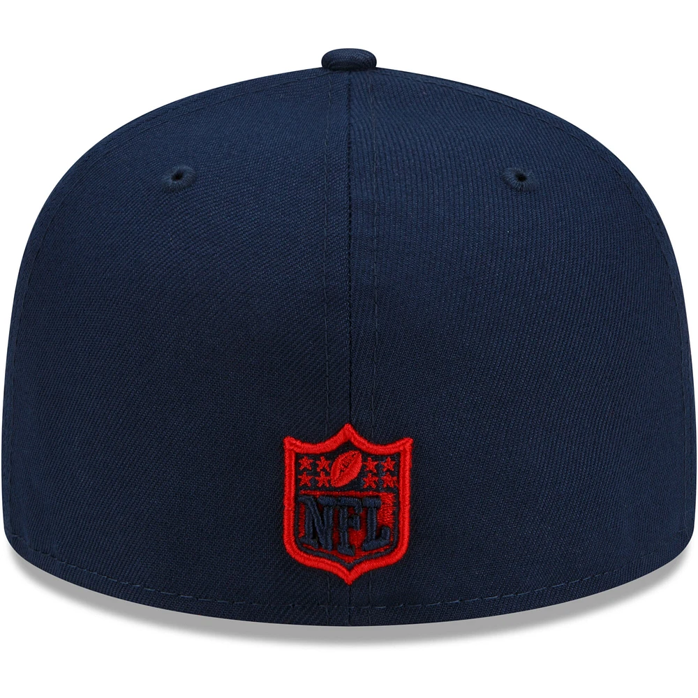 Casquette ajustée New Era England Patriots City Cluster 59FIFTY pour homme, bleu marine