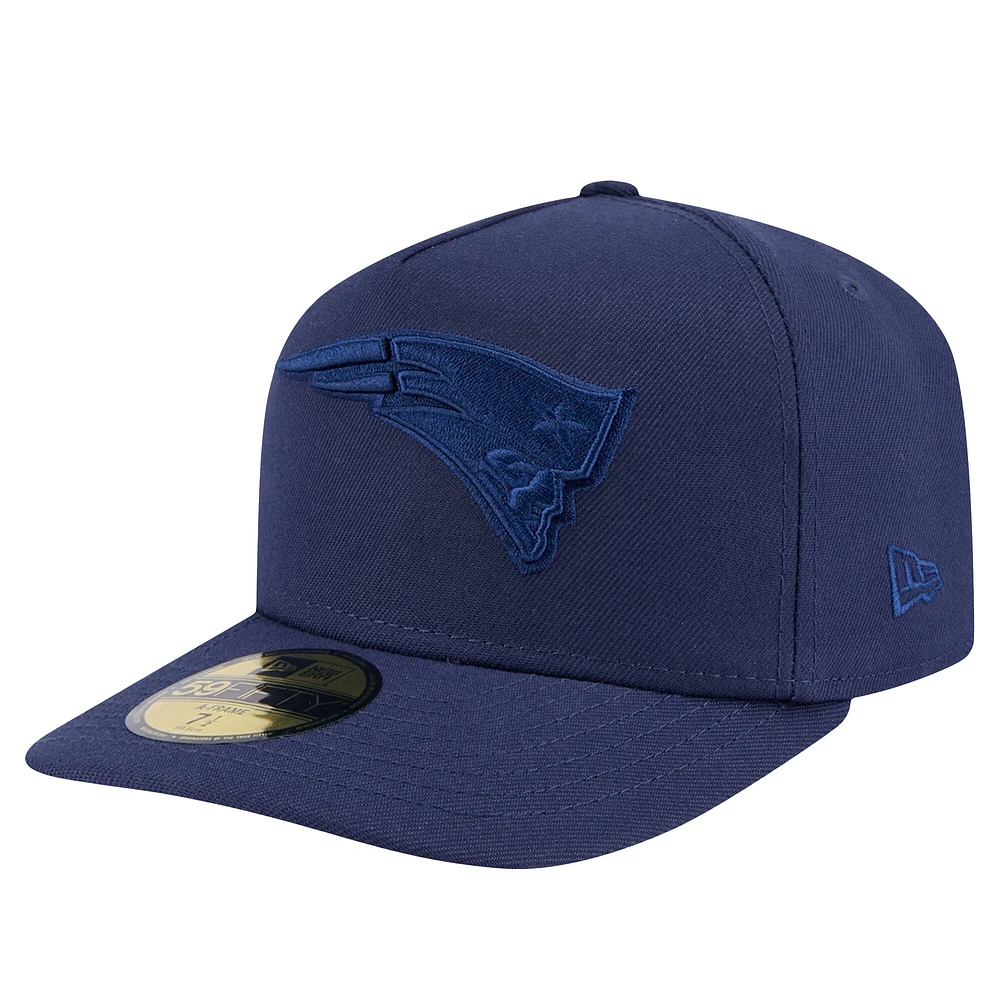 Casquette ajustée New Era 59FIFTY bleu marine England Patriots Color Pack pour homme