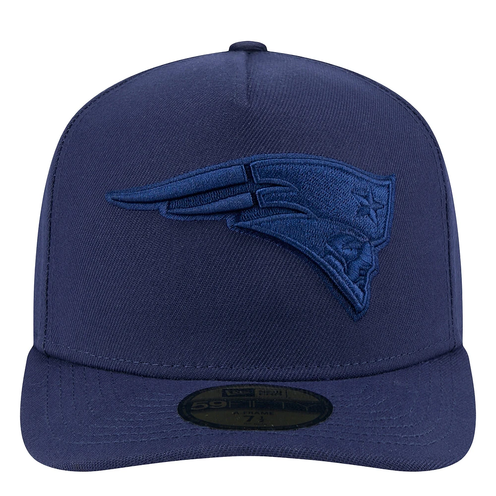 Casquette ajustée New Era 59FIFTY bleu marine England Patriots Color Pack pour homme