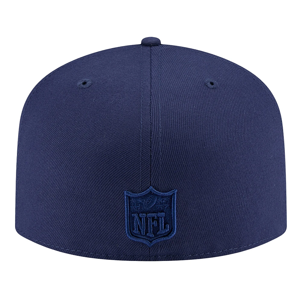 Casquette ajustée New Era 59FIFTY bleu marine England Patriots Color Pack pour homme