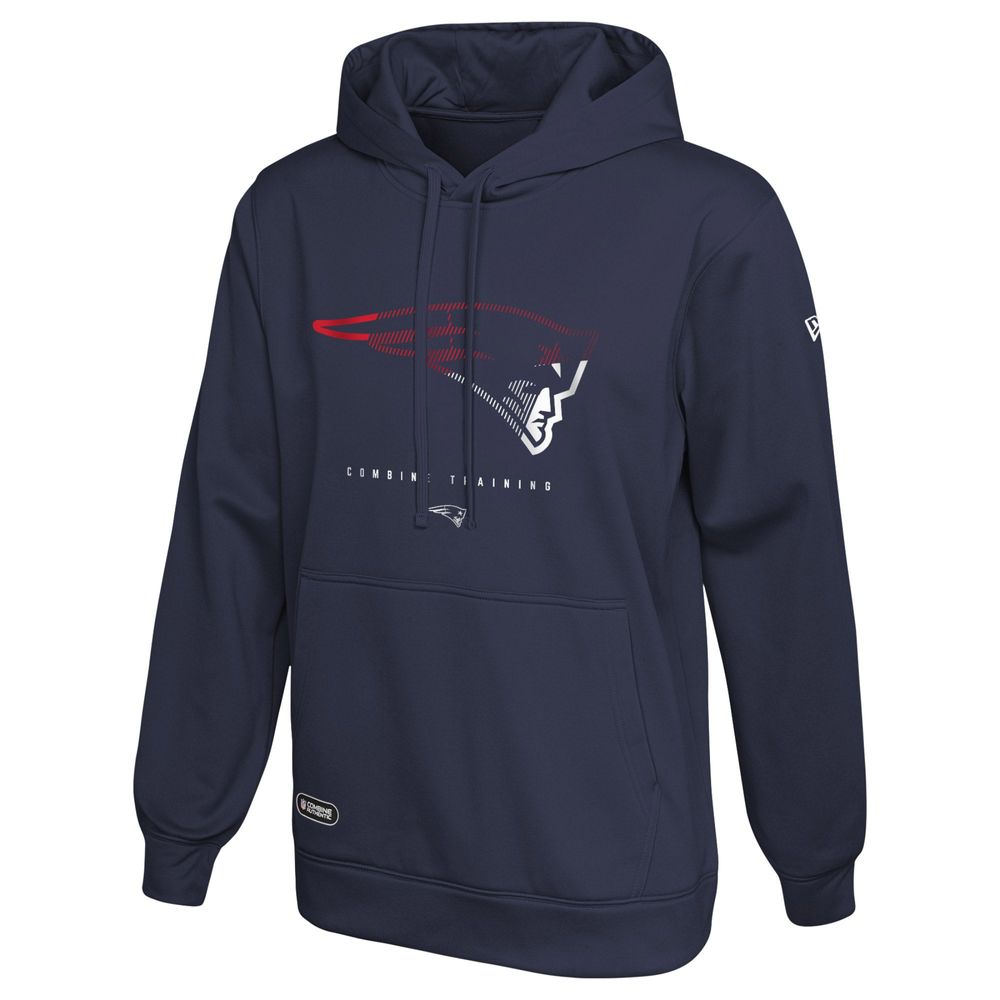 Men's New Era Navy New England Patriots Combine Authentic Watson Pullover  Hoodie