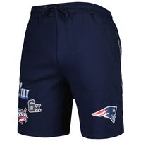 Men's New Era Navy England Patriots Historic Champs Shorts