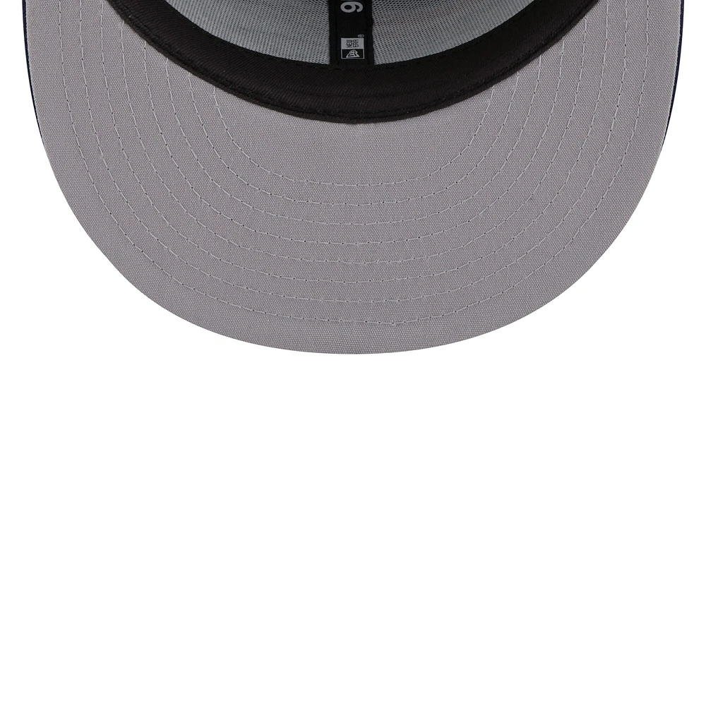 Casquette New Era New England Patriots Icon 9FIFTY Snapback pour homme bleu marine