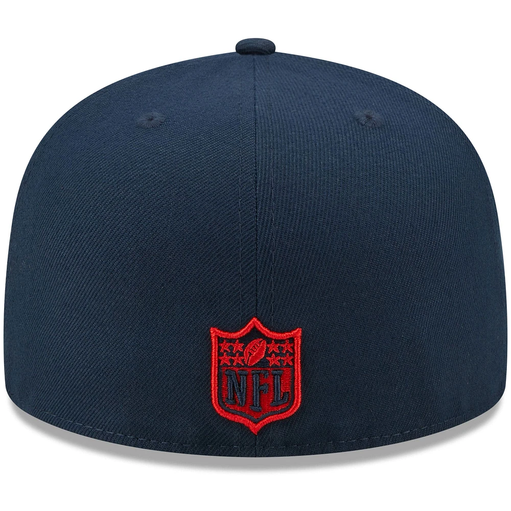 Men's New Era Navy England Patriots Identity 59FIFTY Fitted Hat