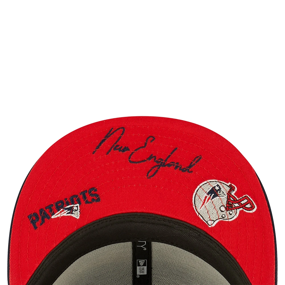 Men's New Era Navy England Patriots Identity 59FIFTY Fitted Hat