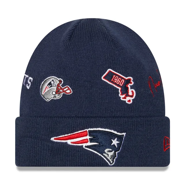 Lids New England Patriots New Era Reversible Cuffed Knit Hat - Red/Navy