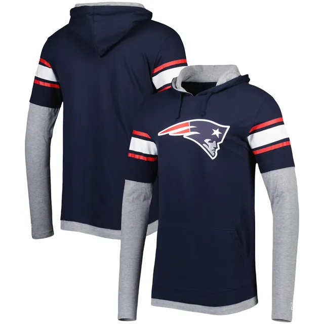 Men's New Era Navy New England Patriots State Long Sleeve T-Shirt