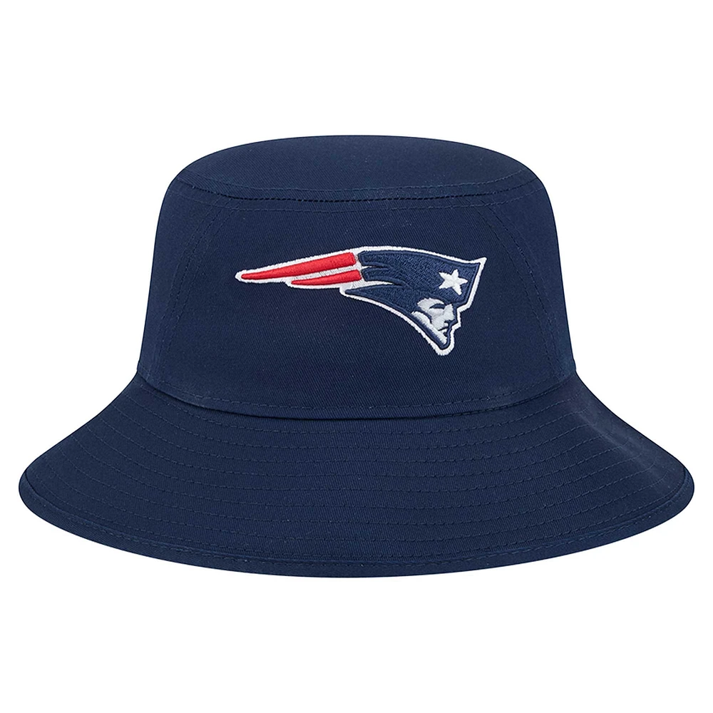 Men's New Era Navy England Patriots Main Bucket Hat